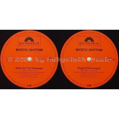 Mystic Rhythm - Killer On The Rampage • 12" Vinyl Maxi • MINT - Labyrinth Music