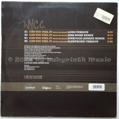 N.Y.C.C. - Can You Feel It (Rock Da House) • 12" Vinyl Maxi - Labyrinth Music