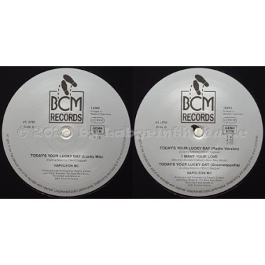 Napoleon MC - Today's Your Lucky Day • 12" Vinyl Maxi - Labyrinth Music