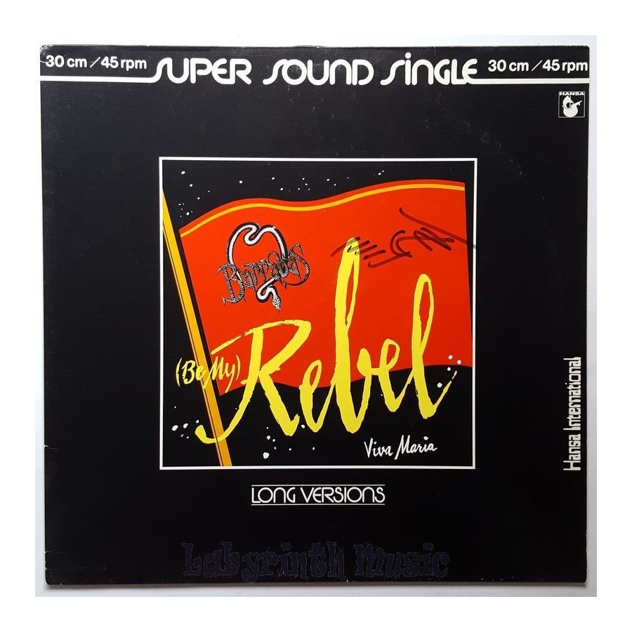 Barrabas - (Be My) Rebel • 12" Vinyl Maxi • EX - Labyrinth Music