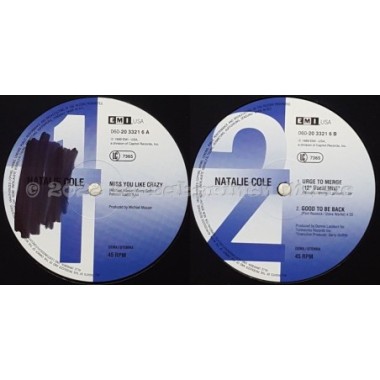 Natalie Cole - Miss You Like Crazy • 12" Vinyl Maxi - Labyrinth Music