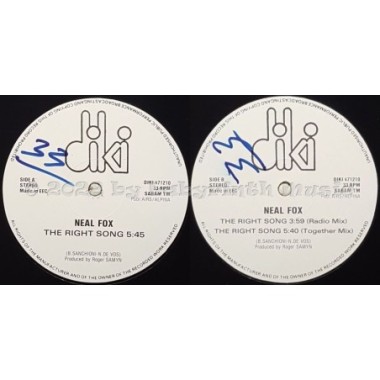 Neal Foxx - The Right Song • 12" Vinyl Maxi • EX - Labyrinth Music