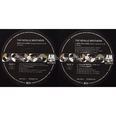 The Neville Brothers - Bird On A Wire • 12" Vinyl Maxi • EX - Labyrinth Music