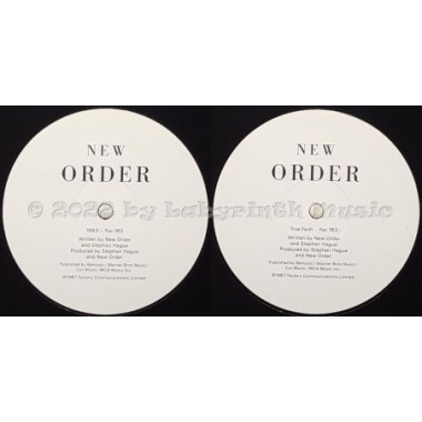 New Order - True Faith • 12" Vinyl Maxi • EX - Labyrinth Music
