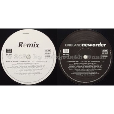 New Order - World In Motion • Remix • 12" Vinyl Maxi - Labyrinth Music