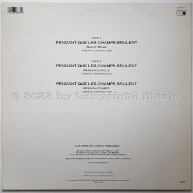 Niagara - Pendant Que Les Champs Brûlent • 12" Vinyl Maxi • EX - Labyrinth Music