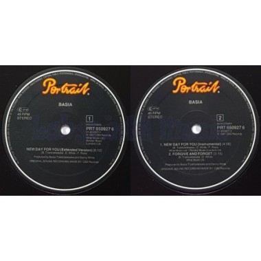 Basia - New Day For You • 12" Vinyl Maxi • MINT - Labyrinth Music