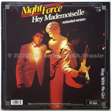 Night Force - Hey Mademoiselle • 12" Vinyl Maxi - Labyrinth Music