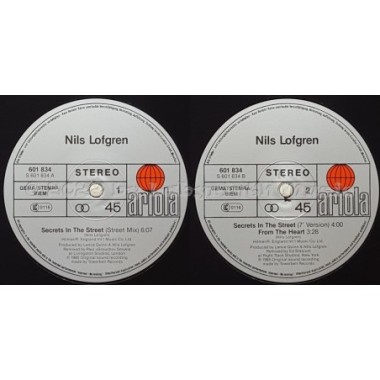Nils Lofgren - Secrets In The Street • 12" Vinyl Maxi • EX - Labyrinth Music