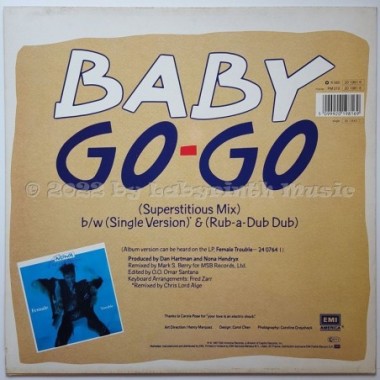 Nona Hendryx - Baby Go-Go • 12" Vinyl Maxi • EX - Labyrinth Music