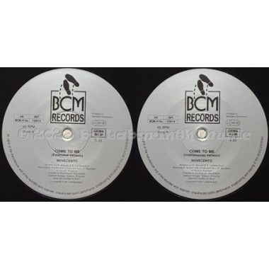 Novecento - Come To Me • 12" Vinyl Maxi • MINT - Labyrinth Music