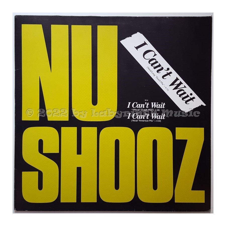 Nu Shooz - I Can't Wait • 12" Vinyl Maxi • EX - Labyrinth Music