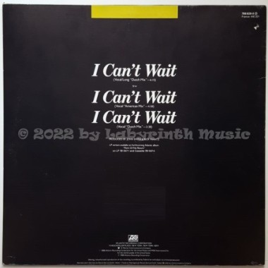 Nu Shooz - I Can't Wait • 12" Vinyl Maxi • EX - Labyrinth Music