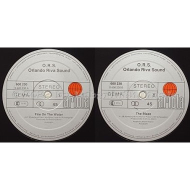 O.R.S. (Orlando Riva Sound) - Fire On The Water • 12" Vinyl Maxi • MINT - Labyrinth Music