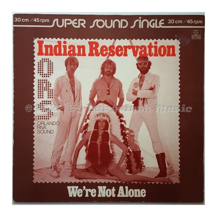 O.R.S. (Orlando Riva Sound) - Indian Reservation • 12" Vinyl Maxi - Labyrinth Music