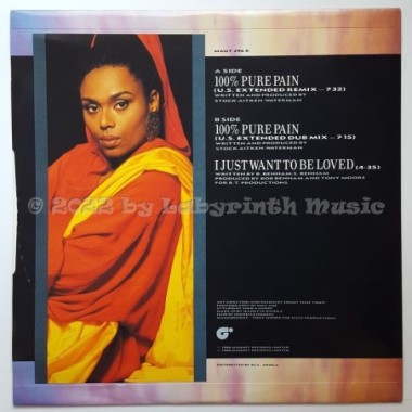 O'chi Brown - 100% Pure Pain • 12" Vinyl Maxi • MINT - Labyrinth Music