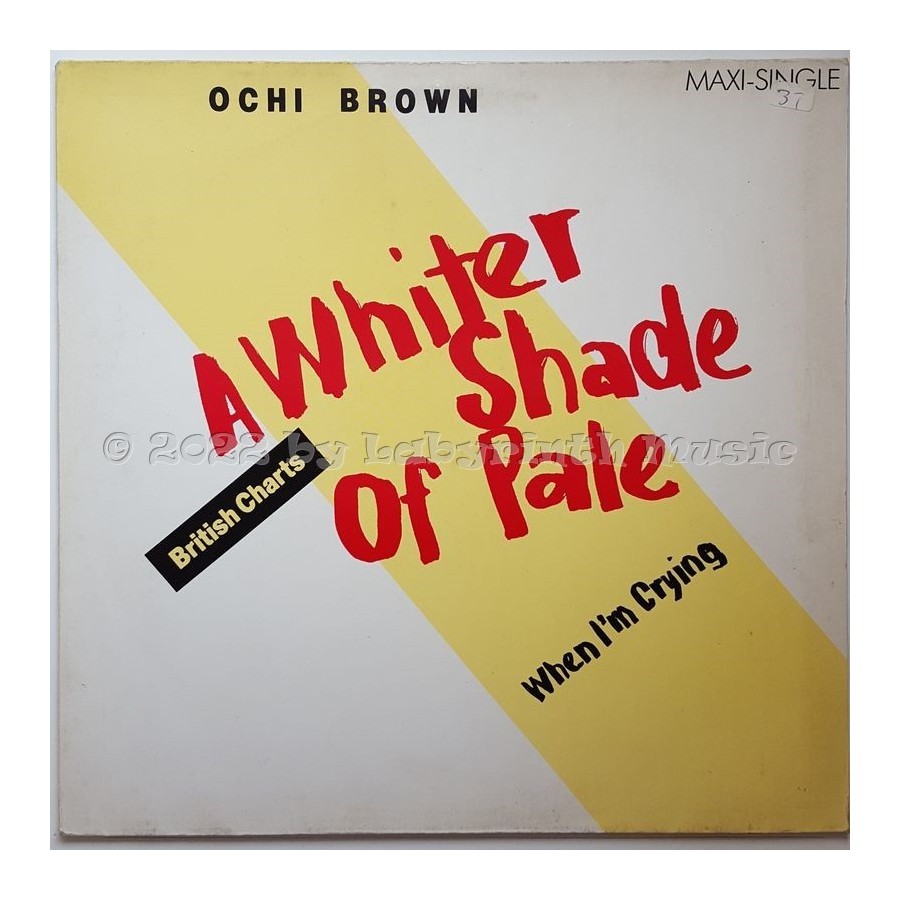 O'chi Brown - A Whiter Shade Of Pale • 12" Vinyl Maxi - Labyrinth Music
