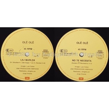 Ole Ole - Lili Marlen • 12" Vinyl Maxi • EX - Labyrinth Music
