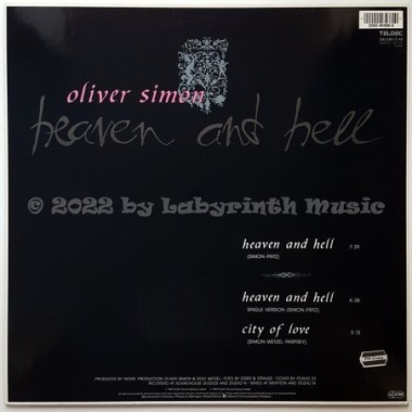 Oliver Simon - Heaven And Hell • 12" Vinyl Maxi • MINT - Labyrinth Music