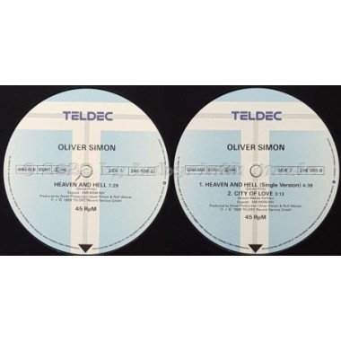Oliver Simon - Heaven And Hell • 12" Vinyl Maxi • MINT - Labyrinth Music