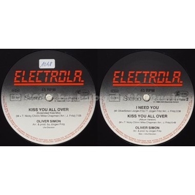 Oliver Simon - Kiss You All Over • 12" Vinyl Maxi - Labyrinth Music