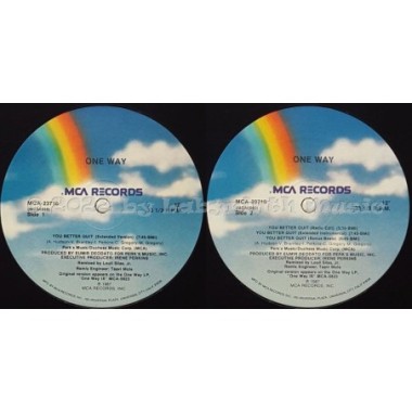 One Way - You Better Quit • 12" Vinyl Maxi - Labyrinth Music