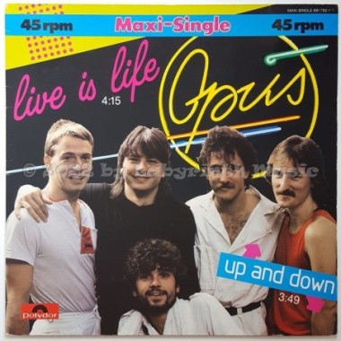 Opus - Live Is Life • 12" Vinyl Maxi • EX - Labyrinth Music