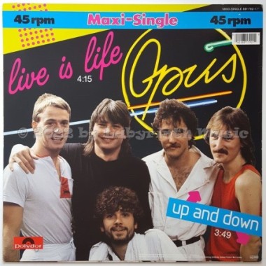 Opus - Live Is Life • 12" Vinyl Maxi • EX - Labyrinth Music