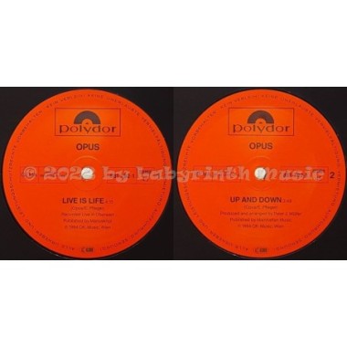 Opus - Live Is Life • 12" Vinyl Maxi • EX - Labyrinth Music