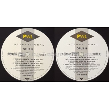 Opus III - When You Made The Mountain • 12" Vinyl Maxi • NM - Labyrinth Music