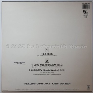 Oran 'Juice' Jones - 1.2.1. • 12" Vinyl Maxi • MINT - Labyrinth Music