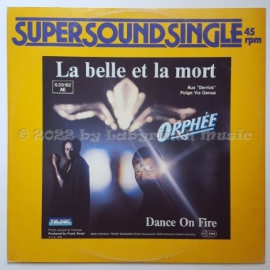 Orphée - La Belle Et La Mort • 12" Vinyl Maxi • EX - Labyrinth Music