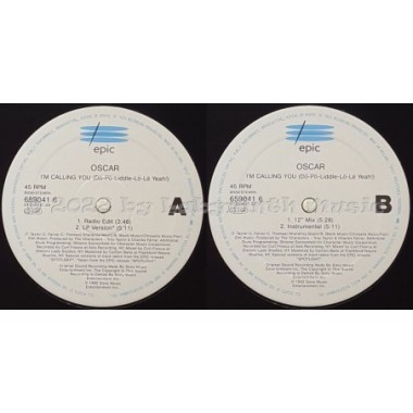 Oscar - I'm Calling You • 12" Vinyl Maxi - Labyrinth Music