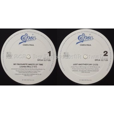 Owen Paul - My Favourite Waste Of Time • 7.47 Jumbo Mix • 12" Vinyl Maxi • MINT - Labyrinth Music