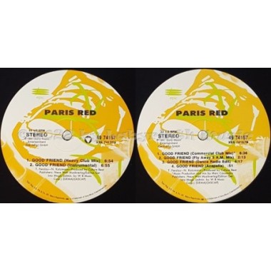 Paris Red - Good Friend • 12" Vinyl Maxi • EX - Labyrinth Music