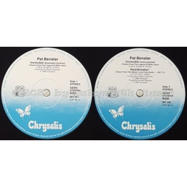 Pat Benatar - Invincible • 12" Vinyl Maxi • MINT - Labyrinth Music