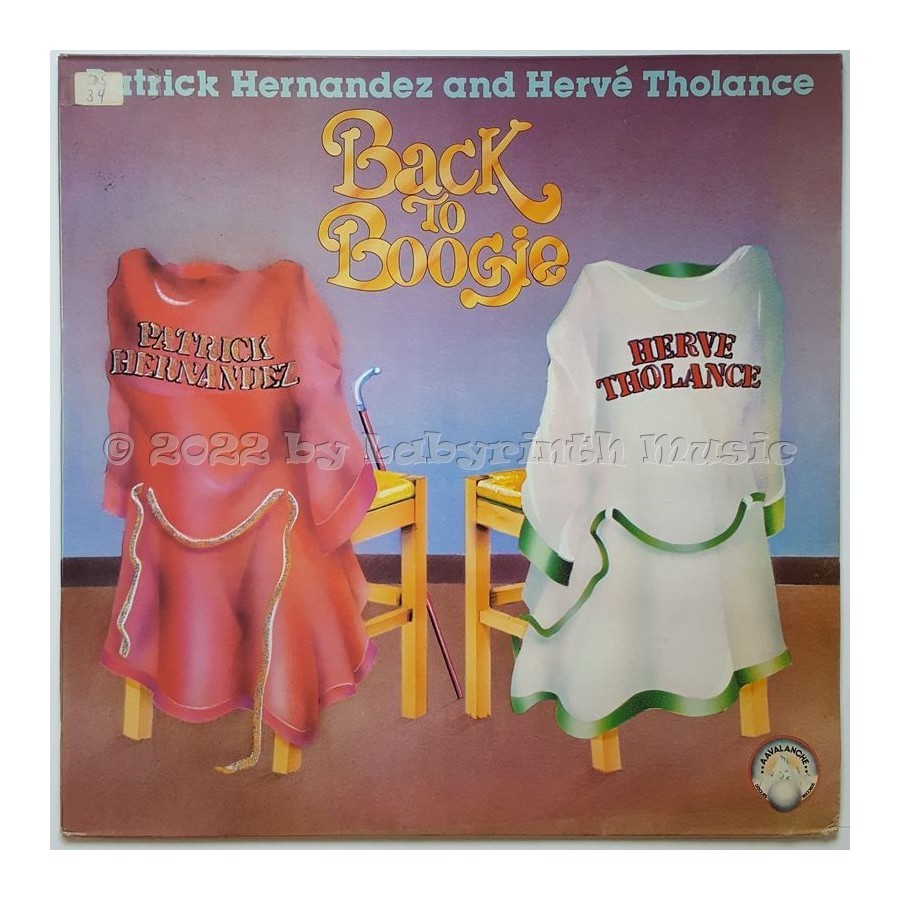 Patrick Hernandez And Hervé Tholance - Back To Boogie • 12" Vinyl Maxi - Labyrinth Music
