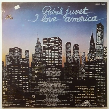 Patrick Juvet - Got A Feeling - I Love America • 12" Vinyl LP • EX - Labyrinth Music