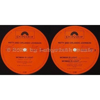 Patty & Orlando Johnson - Woman Is Light • 12" Vinyl Maxi • EX - Labyrinth Music