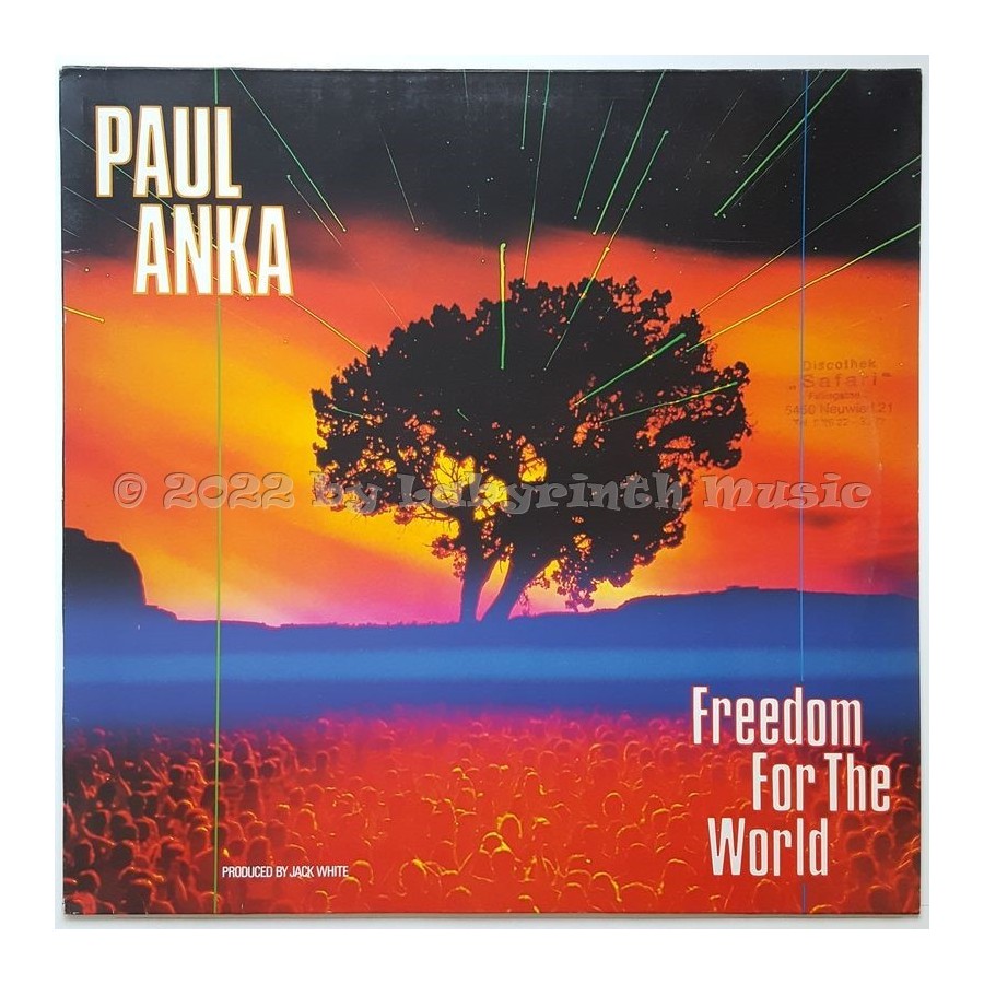 Paul Anka - Freedom For The World • 12" Vinyl Maxi - Labyrinth Music