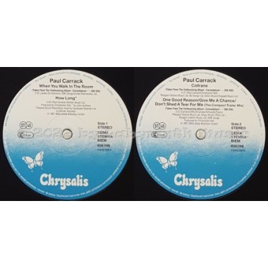 Paul Carrack - When You Walk In The Room • 12" Vinyl Maxi • MINT - Labyrinth Music