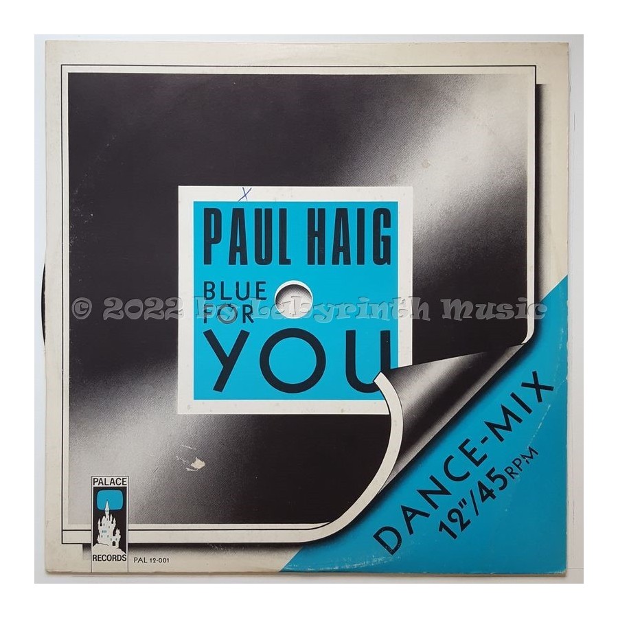 Paul Haig - Blue For You • 12" Vinyl Maxi - Labyrinth Music