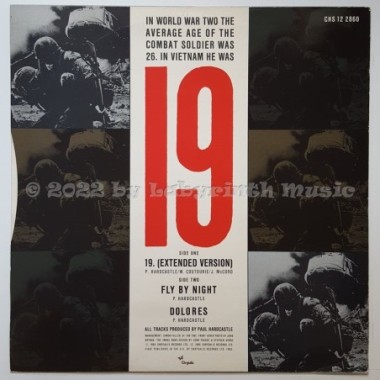 Paul Hardcastle - 19 • 12" Vinyl Maxi - Labyrinth Music