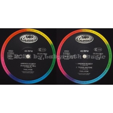 Paul Hyde - America Is Sexy • 12" Vinyl Maxi • EX - Labyrinth Music