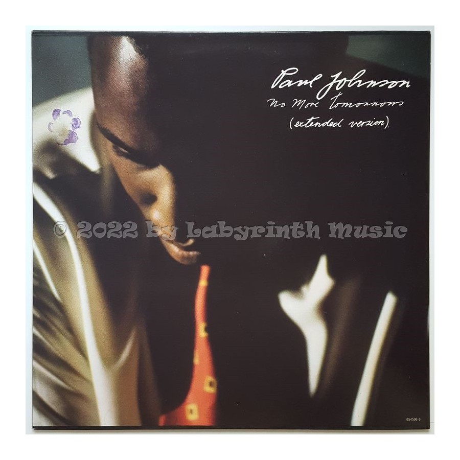 Paul Johnson - No More Tomorrows • 12" Vinyl Maxi • MINT - Labyrinth Music