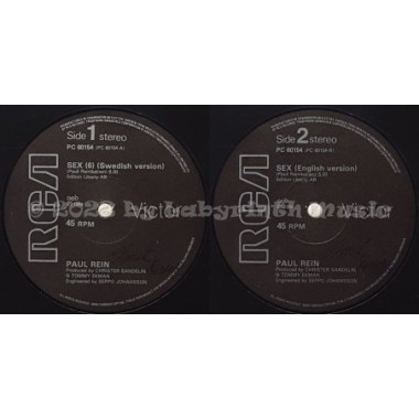 Paul Rein - Sex • 12" Vinyl Maxi - Labyrinth Music