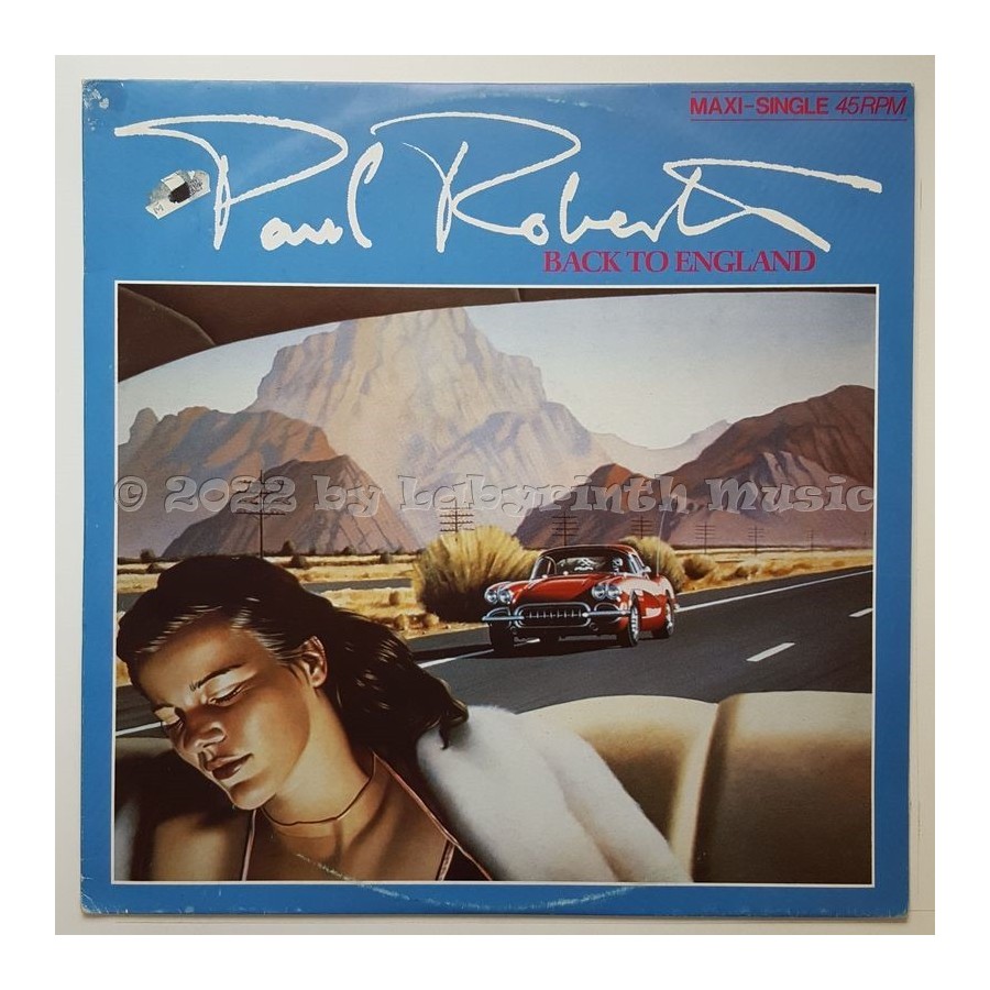 Paul Roberts - Back To England • 12" Vinyl Maxi • EX - Labyrinth Music