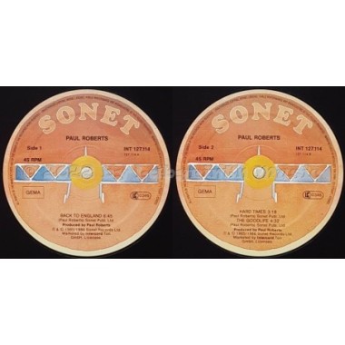 Paul Roberts - Back To England • 12" Vinyl Maxi • EX - Labyrinth Music