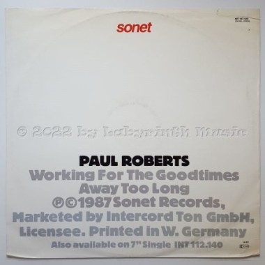 Paul Roberts - Working For The Goodtimes • 12" Vinyl Maxi • EX - Labyrinth Music