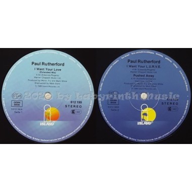 Paul Rutherford - I Want Your Love • 12" Vinyl Maxi • MINT - Labyrinth Music